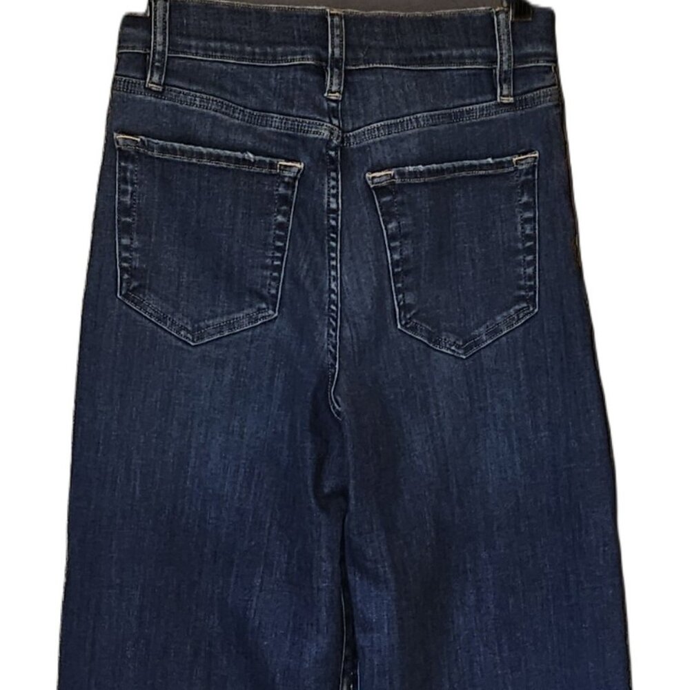 Frame Le Slim Palazzo jeans, fitted hip, high-rise, wide-leg sz 25 NEW w/tags - Picture 6 of 14